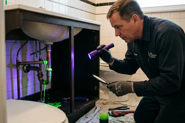 Recherche de fuite par colorant fluorescéine