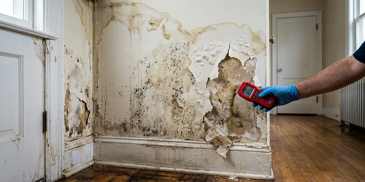 infiltration d'eau murs sols plafonds toiture