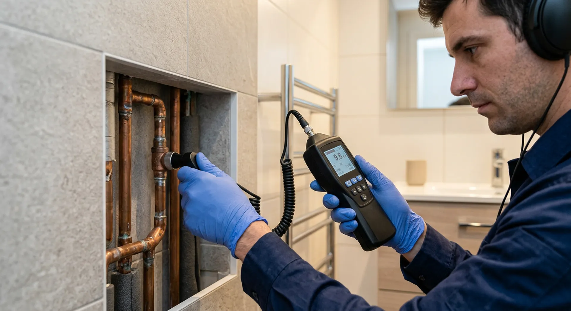 recherche de fuite d'eau spécialiste détection