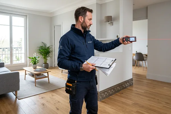 Loi Carrez - mesurage de superficie au laser